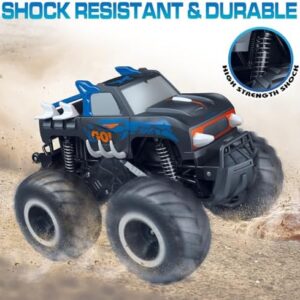 Threeking 1:16 Waterproof Monster Truck Pickup Toys RC Cars Remote Control Car Truck Toys 4WD All Terrain Off-Road Car Toy Gifts Presents 6 7 8 9 10 11 12 Year Old Kids Boys Girls Toys - Image 4