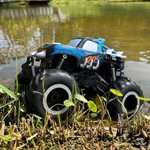 Threeking 1:16 Waterproof Monster Truck Pickup Toys RC Cars Remote Control Car Truck Toys 4WD All Terrain Off-Road Car Toy Gifts Presents 6 7 8 9 10 11 12 Year Old Kids Boys Girls Toys - Image 6