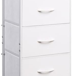 Chest Of 3 Drawers, White/fonnes White - Image 1