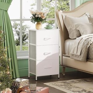 Chest Of 3 Drawers, White/fonnes White - Image 2