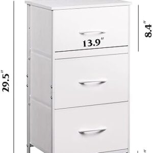 Chest Of 3 Drawers, White/fonnes White - Image 3