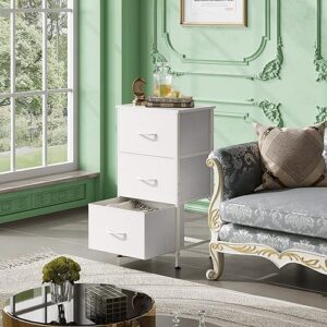 Chest Of 3 Drawers, White/fonnes White - Image 4