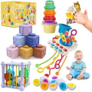 Baby Toys 6 in 1 Montessori for 6-12 Months Old - Image 1